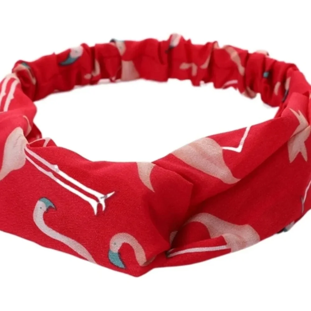Bundle of 2 Flamingo Headbands Pink White 20